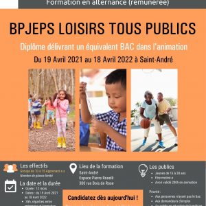 AFFICHE BPJEPS ST ANDRE 2021 AFFICHE BPJEPS ST ANDRE 2021